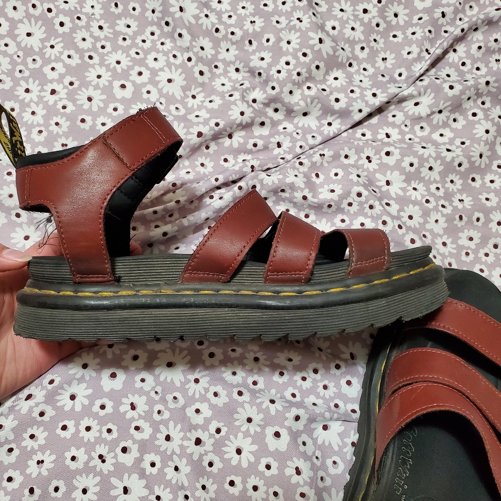 Dr. Martens Blair Sandals Red